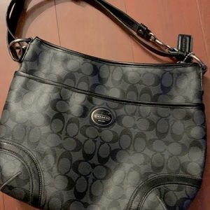 Black used coach purse